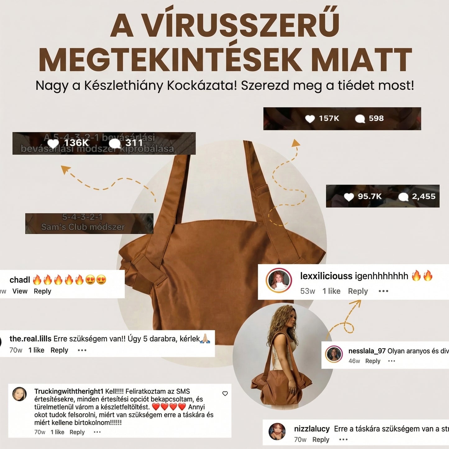 HeyBag - Multifunkciós FoldTote Táska